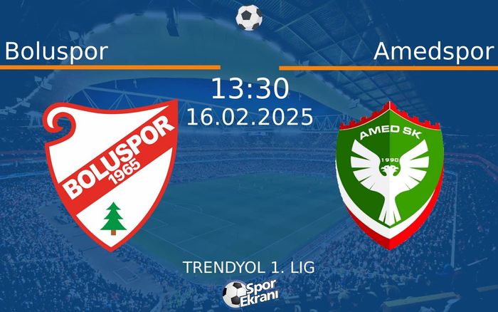 16 Şubat 2025 Boluspor vs Amedspor maçı Hangi Kanalda Saat Kaçta Yayınlanacak? 16 Şubat 2025 Boluspor vs Amedspor maçı Hangi Kanalda Saat Kaçta Yayınlanacak?