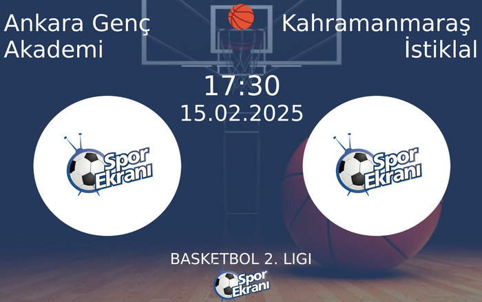 15 Şubat 2025 Ankara Genç Akademi vs Kahramanmaraş İstiklal maçı Hangi Kanalda Saat Kaçta Yayınlanacak? 15 Şubat 2025 Ankara Genç Akademi vs Kahramanmaraş İstiklal maçı Hangi Kanalda Saat Kaçta Yayınlanacak?