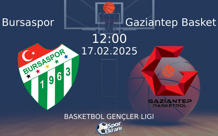 17 Şubat 2025 Bursaspor vs Gaziantep Basket maçı Hangi Kanalda Saat Kaçta Yayınlanacak? 17 Şubat 2025 Bursaspor vs Gaziantep Basket maçı Hangi Kanalda Saat Kaçta Yayınlanacak?