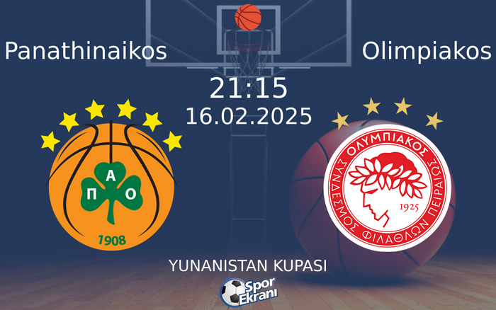 16 Şubat 2025 Panathinaikos vs Olimpiakos maçı Hangi Kanalda Saat Kaçta Yayınlanacak? 16 Şubat 2025 Panathinaikos vs Olimpiakos maçı Hangi Kanalda Saat Kaçta Yayınlanacak?