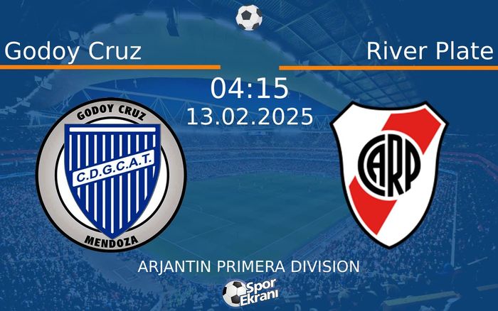 13 Şubat 2025 Godoy Cruz vs River Plate maçı Hangi Kanalda Saat Kaçta Yayınlanacak? 13 Şubat 2025 Godoy Cruz vs River Plate maçı Hangi Kanalda Saat Kaçta Yayınlanacak?