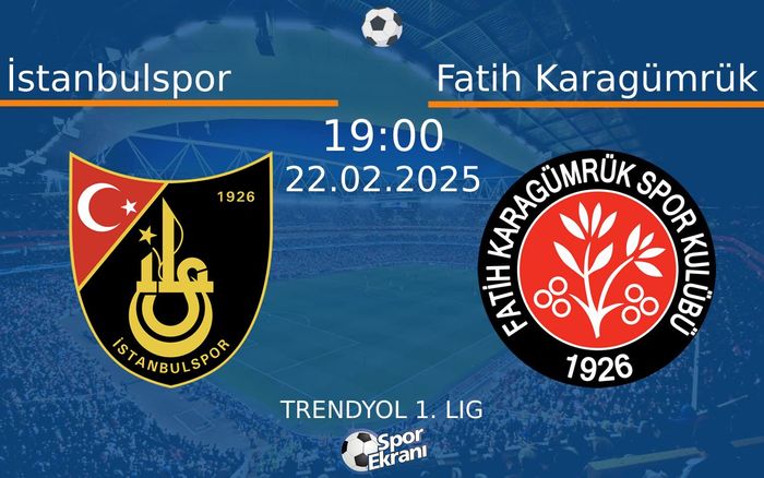 22 Şubat 2025 İstanbulspor vs Fatih Karagümrük maçı Hangi Kanalda Saat Kaçta Yayınlanacak? 22 Şubat 2025 İstanbulspor vs Fatih Karagümrük maçı Hangi Kanalda Saat Kaçta Yayınlanacak?