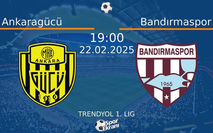 22 Şubat 2025 Ankaragücü vs Bandırmaspor maçı Hangi Kanalda Saat Kaçta Yayınlanacak? 22 Şubat 2025 Ankaragücü vs Bandırmaspor maçı Hangi Kanalda Saat Kaçta Yayınlanacak?
