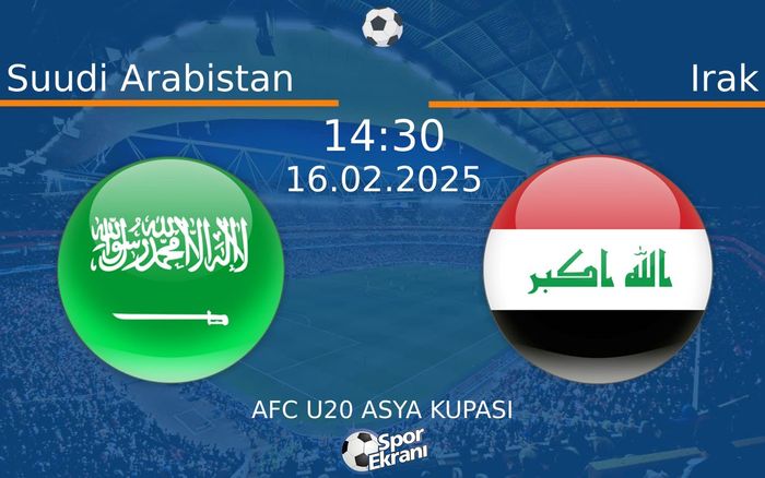 16 Şubat 2025 Suudi Arabistan vs Irak maçı Hangi Kanalda Saat Kaçta Yayınlanacak? 16 Şubat 2025 Suudi Arabistan vs Irak maçı Hangi Kanalda Saat Kaçta Yayınlanacak?