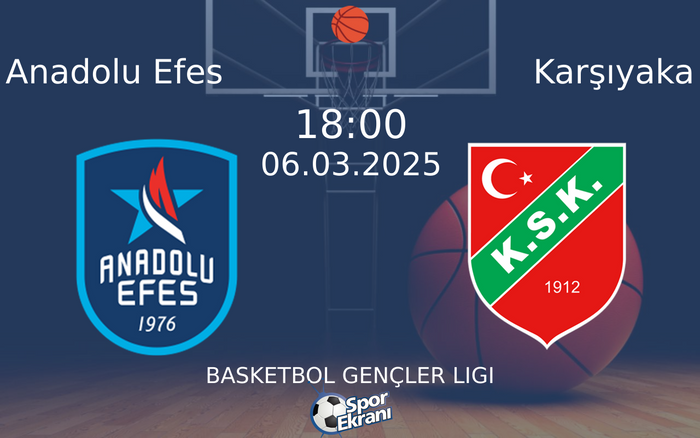 06 Mart 2025 Anadolu Efes vs Karşıyaka maçı Hangi Kanalda Saat Kaçta Yayınlanacak? 06 Mart 2025 Anadolu Efes vs Karşıyaka maçı Hangi Kanalda Saat Kaçta Yayınlanacak?