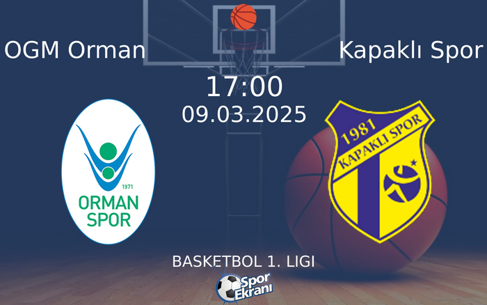 09 Mart 2025 OGM Orman vs Kapaklı Spor maçı Hangi Kanalda Saat Kaçta Yayınlanacak? 09 Mart 2025 OGM Orman vs Kapaklı Spor maçı Hangi Kanalda Saat Kaçta Yayınlanacak?