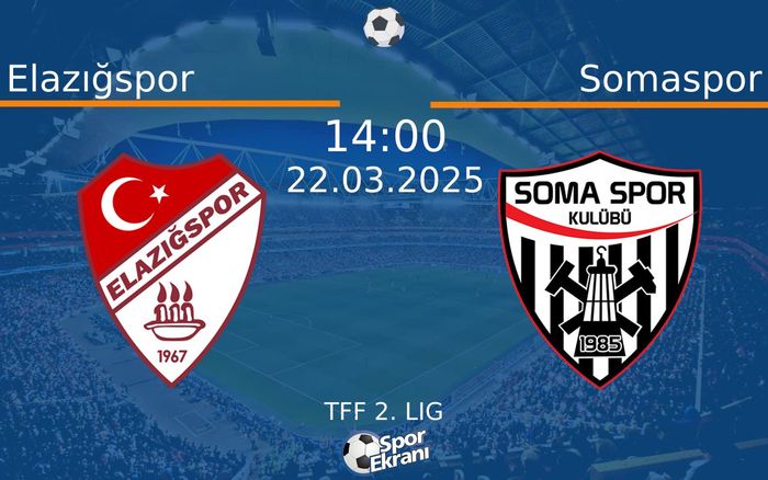 22 Mart 2025 Elazığspor vs Somaspor maçı Hangi Kanalda Saat Kaçta Yayınlanacak? 22 Mart 2025 Elazığspor vs Somaspor maçı Hangi Kanalda Saat Kaçta Yayınlanacak?