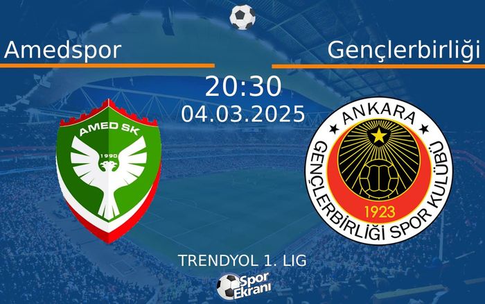 04 Mart 2025 Amedspor vs Gençlerbirliği maçı Hangi Kanalda Saat Kaçta Yayınlanacak? 04 Mart 2025 Amedspor vs Gençlerbirliği maçı Hangi Kanalda Saat Kaçta Yayınlanacak?