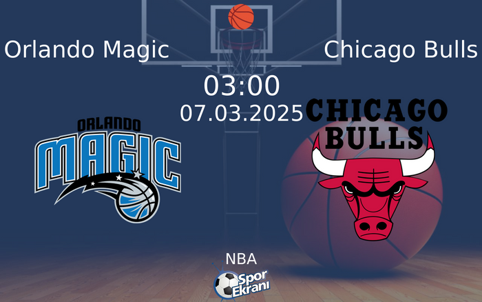 07 Mart 2025 Orlando Magic vs Chicago Bulls maçı Hangi Kanalda Saat Kaçta Yayınlanacak? 07 Mart 2025 Orlando Magic vs Chicago Bulls maçı Hangi Kanalda Saat Kaçta Yayınlanacak?