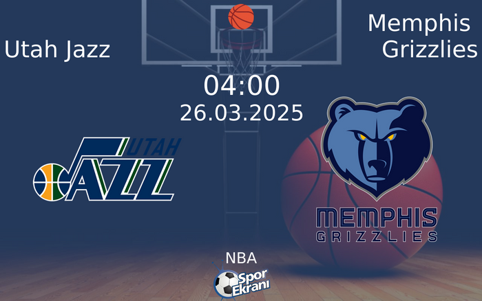 26 Mart 2025 Utah Jazz vs Memphis Grizzlies maçı Hangi Kanalda Saat Kaçta Yayınlanacak?