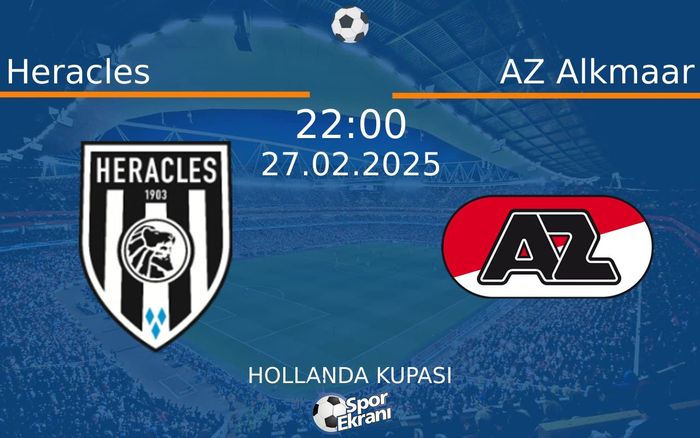27 Şubat 2025 Heracles vs AZ Alkmaar maçı Hangi Kanalda Saat Kaçta Yayınlanacak? 27 Şubat 2025 Heracles vs AZ Alkmaar maçı Hangi Kanalda Saat Kaçta Yayınlanacak?