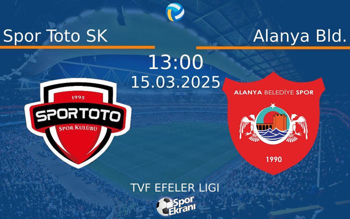 15 Mart 2025 Spor Toto SK vs Alanya Bld. maçı Hangi Kanalda Saat Kaçta Yayınlanacak? 15 Mart 2025 Spor Toto SK vs Alanya Bld. maçı Hangi Kanalda Saat Kaçta Yayınlanacak?