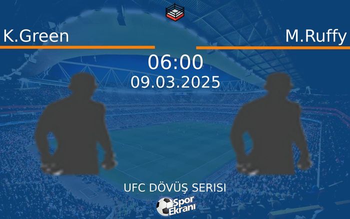 09 Mart 2025 K.Green vs M.Ruffy maçı Hangi Kanalda Saat Kaçta Yayınlanacak? 09 Mart 2025 K.Green vs M.Ruffy maçı Hangi Kanalda Saat Kaçta Yayınlanacak?