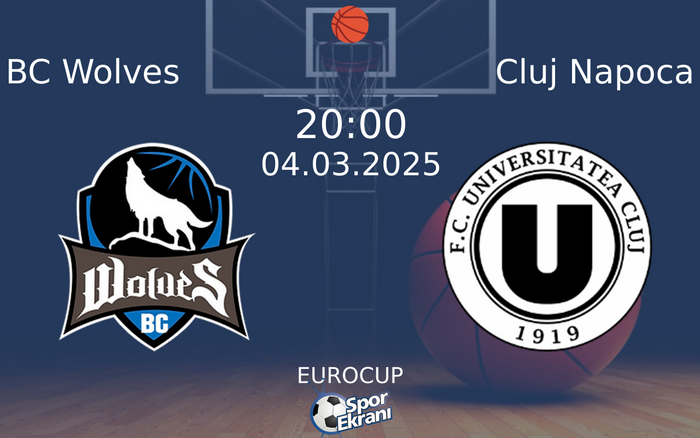 04 Mart 2025 BC Wolves vs Cluj Napoca maçı Hangi Kanalda Saat Kaçta Yayınlanacak? 04 Mart 2025 BC Wolves vs Cluj Napoca maçı Hangi Kanalda Saat Kaçta Yayınlanacak?