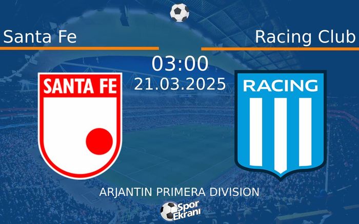 21 Mart 2025 Santa Fe vs Racing Club maçı Hangi Kanalda Saat Kaçta Yayınlanacak? 21 Mart 2025 Santa Fe vs Racing Club maçı Hangi Kanalda Saat Kaçta Yayınlanacak?