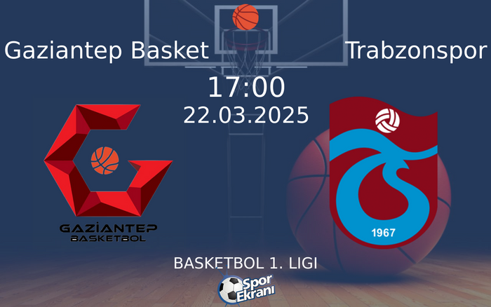 22 Mart 2025 Gaziantep Basket vs Trabzonspor maçı Hangi Kanalda Saat Kaçta Yayınlanacak?