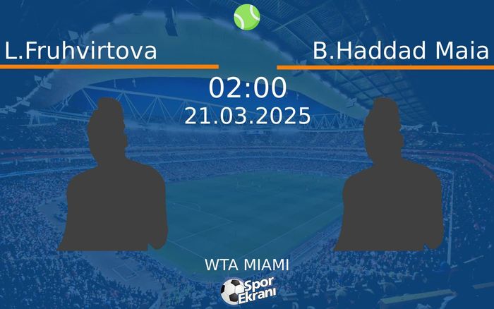 21 Mart 2025 L.Fruhvirtova vs B.Haddad Maia maçı Hangi Kanalda Saat Kaçta Yayınlanacak? 21 Mart 2025 L.Fruhvirtova vs B.Haddad Maia maçı Hangi Kanalda Saat Kaçta Yayınlanacak?