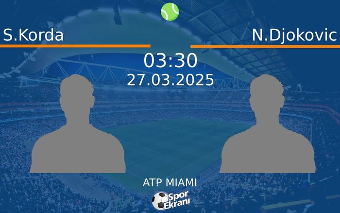 27 Mart 2025 S.Korda vs N.Djokovic maçı Hangi Kanalda Saat Kaçta Yayınlanacak? 27 Mart 2025 S.Korda vs N.Djokovic maçı Hangi Kanalda Saat Kaçta Yayınlanacak?