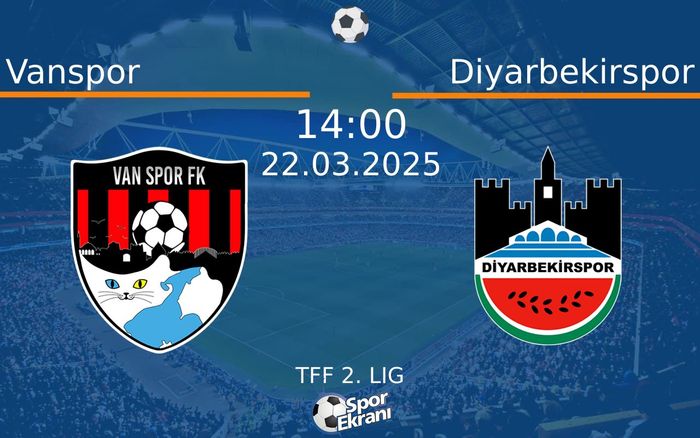 22 Mart 2025 Vanspor vs Diyarbekirspor maçı Hangi Kanalda Saat Kaçta Yayınlanacak? 22 Mart 2025 Vanspor vs Diyarbekirspor maçı Hangi Kanalda Saat Kaçta Yayınlanacak?