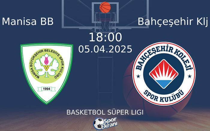 05 Nisan 2025 Manisa BB vs Bahçeşehir Klj maçı Hangi Kanalda Saat Kaçta Yayınlanacak? 05 Nisan 2025 Manisa BB vs Bahçeşehir Klj maçı Hangi Kanalda Saat Kaçta Yayınlanacak?