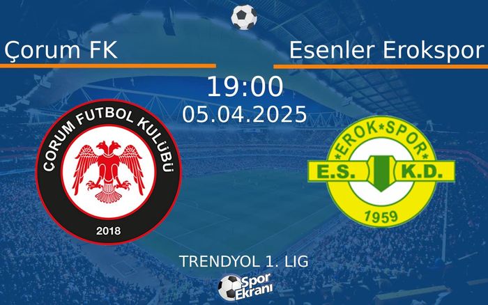 05 Nisan 2025 Çorum FK vs Esenler Erokspor maçı Hangi Kanalda Saat Kaçta Yayınlanacak? 05 Nisan 2025 Çorum FK vs Esenler Erokspor maçı Hangi Kanalda Saat Kaçta Yayınlanacak?