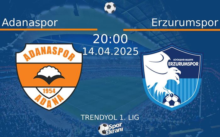 14 Nisan 2025 Adanaspor vs Erzurumspor maçı Hangi Kanalda Saat Kaçta Yayınlanacak? 14 Nisan 2025 Adanaspor vs Erzurumspor maçı Hangi Kanalda Saat Kaçta Yayınlanacak?
