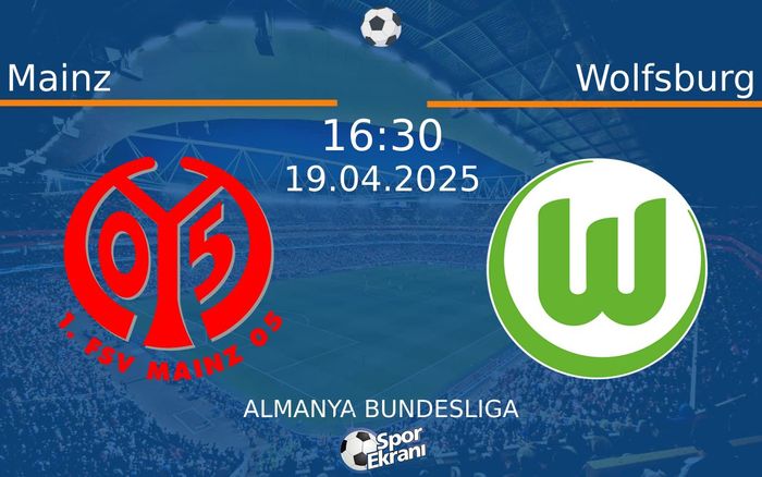19 Nisan 2025 Mainz vs Wolfsburg maçı Hangi Kanalda Saat Kaçta Yayınlanacak? 19 Nisan 2025 Mainz vs Wolfsburg maçı Hangi Kanalda Saat Kaçta Yayınlanacak?