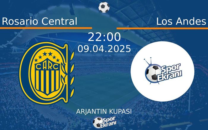 09 Nisan 2025 Rosario Central vs Los Andes maçı Hangi Kanalda Saat Kaçta Yayınlanacak? 09 Nisan 2025 Rosario Central vs Los Andes maçı Hangi Kanalda Saat Kaçta Yayınlanacak?