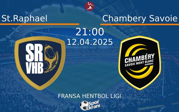 12 Nisan 2025 St.Raphael vs Chambery Savoie maçı Hangi Kanalda Saat Kaçta Yayınlanacak? 12 Nisan 2025 St.Raphael vs Chambery Savoie maçı Hangi Kanalda Saat Kaçta Yayınlanacak?