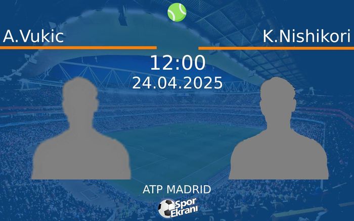 24 Nisan 2025 A.Vukic vs K.Nishikori maçı Hangi Kanalda Saat Kaçta Yayınlanacak? 24 Nisan 2025 A.Vukic vs K.Nishikori maçı Hangi Kanalda Saat Kaçta Yayınlanacak?