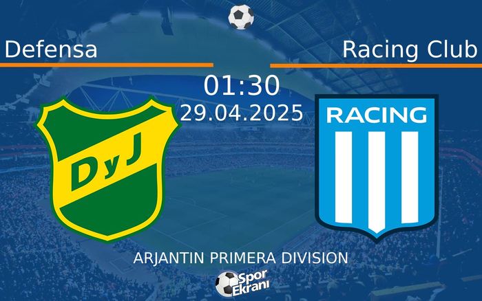 29 Nisan 2025 Defensa vs Racing Club maçı Hangi Kanalda Saat Kaçta Yayınlanacak? 29 Nisan 2025 Defensa vs Racing Club maçı Hangi Kanalda Saat Kaçta Yayınlanacak?