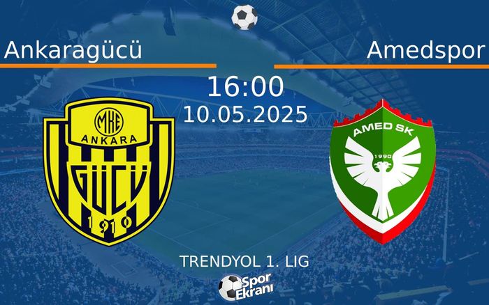 10 Mayıs 2025 Ankaragücü vs Amedspor maçı Hangi Kanalda Saat Kaçta Yayınlanacak? 10 Mayıs 2025 Ankaragücü vs Amedspor maçı Hangi Kanalda Saat Kaçta Yayınlanacak?