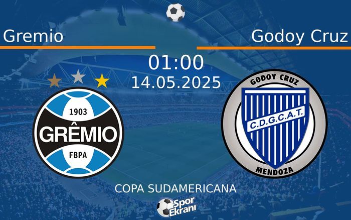 14 Mayıs 2025 Gremio vs Godoy Cruz maçı Hangi Kanalda Saat Kaçta Yayınlanacak? 14 Mayıs 2025 Gremio vs Godoy Cruz maçı Hangi Kanalda Saat Kaçta Yayınlanacak?
