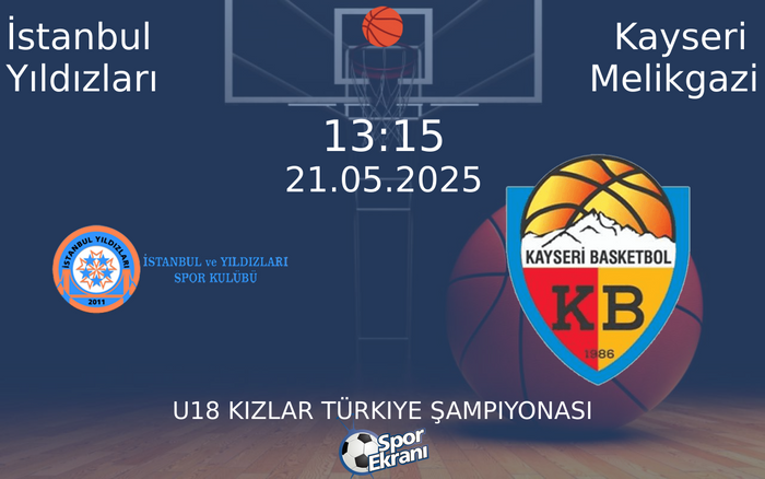 21 Mayıs 2025 İstanbul Yıldızları vs Kayseri Melikgazi maçı Hangi Kanalda Saat Kaçta Yayınlanacak? 21 Mayıs 2025 İstanbul Yıldızları vs Kayseri Melikgazi maçı Hangi Kanalda Saat Kaçta Yayınlanacak?