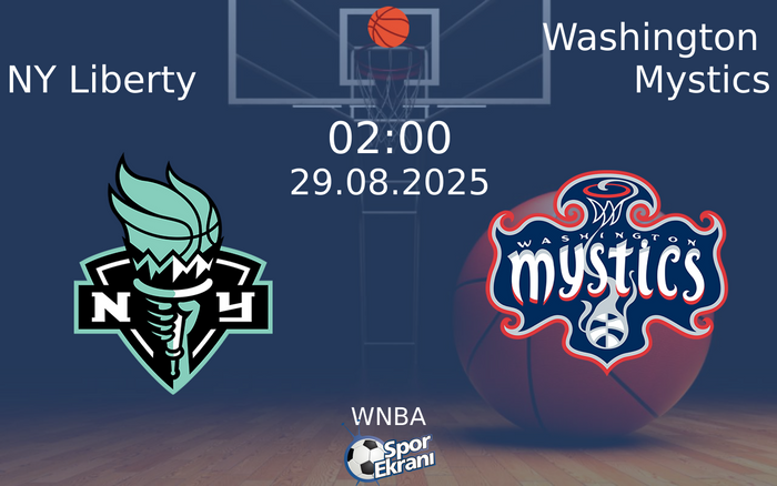 29 Ağustos 2025 NY Liberty vs Washington Mystics maçı Hangi Kanalda Saat Kaçta Yayınlanacak? 29 Ağustos 2025 NY Liberty vs Washington Mystics maçı Hangi Kanalda Saat Kaçta Yayınlanacak?