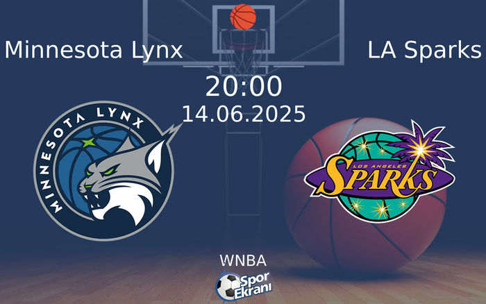 14 Haziran 2025 Minnesota Lynx vs LA Sparks maçı Hangi Kanalda Saat Kaçta Yayınlanacak? 14 Haziran 2025 Minnesota Lynx vs LA Sparks maçı Hangi Kanalda Saat Kaçta Yayınlanacak?