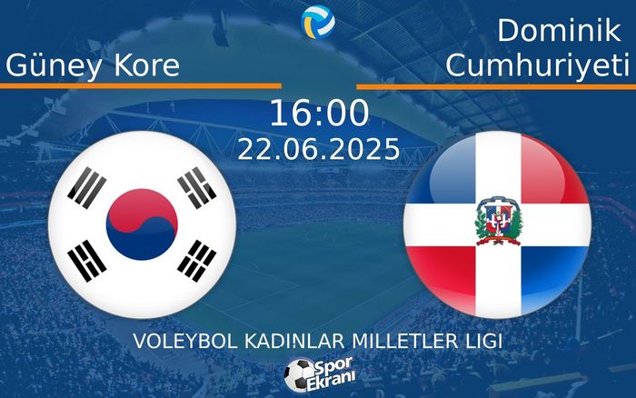 22 Haziran 2025 Güney Kore vs Dominik Cumhuriyeti maçı Hangi Kanalda Saat Kaçta Yayınlanacak? 22 Haziran 2025 Güney Kore vs Dominik Cumhuriyeti maçı Hangi Kanalda Saat Kaçta Yayınlanacak?