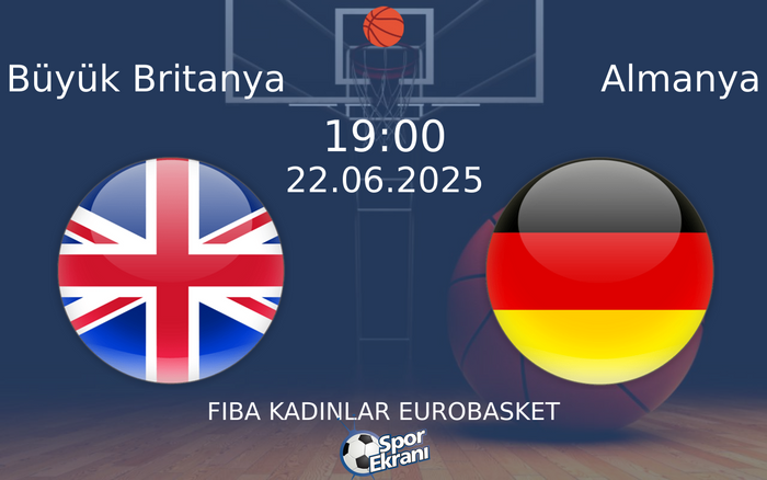 22 Haziran 2025 Büyük Britanya vs Almanya maçı Hangi Kanalda Saat Kaçta Yayınlanacak?