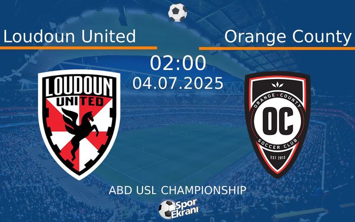 04 Temmuz 2025 Loudoun United vs Orange County maçı Hangi Kanalda Saat Kaçta Yayınlanacak? 04 Temmuz 2025 Loudoun United vs Orange County maçı Hangi Kanalda Saat Kaçta Yayınlanacak?