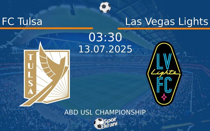 13 Temmuz 2025 FC Tulsa vs Las Vegas Lights maçı Hangi Kanalda Saat Kaçta Yayınlanacak? 13 Temmuz 2025 FC Tulsa vs Las Vegas Lights maçı Hangi Kanalda Saat Kaçta Yayınlanacak?