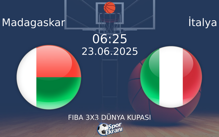 23 Haziran 2025 Madagaskar vs İtalya maçı Hangi Kanalda Saat Kaçta Yayınlanacak? 23 Haziran 2025 Madagaskar vs İtalya maçı Hangi Kanalda Saat Kaçta Yayınlanacak?