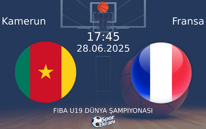 28 Haziran 2025 Kamerun vs Fransa maçı Hangi Kanalda Saat Kaçta Yayınlanacak? 28 Haziran 2025 Kamerun vs Fransa maçı Hangi Kanalda Saat Kaçta Yayınlanacak?