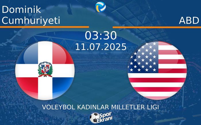 11 Temmuz 2025 Dominik Cumhuriyeti vs ABD maçı Hangi Kanalda Saat Kaçta Yayınlanacak? 11 Temmuz 2025 Dominik Cumhuriyeti vs ABD maçı Hangi Kanalda Saat Kaçta Yayınlanacak?