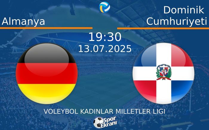 13 Temmuz 2025 Almanya vs Dominik Cumhuriyeti maçı Hangi Kanalda Saat Kaçta Yayınlanacak? 13 Temmuz 2025 Almanya vs Dominik Cumhuriyeti maçı Hangi Kanalda Saat Kaçta Yayınlanacak?