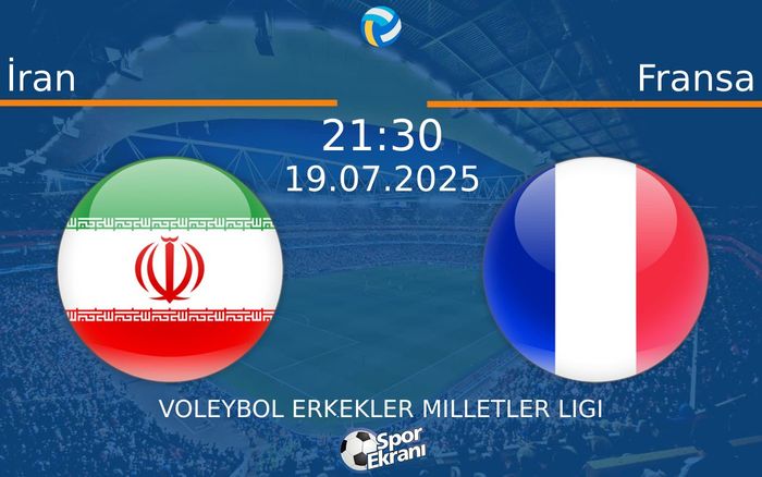 19 Temmuz 2025 İran vs Fransa maçı Hangi Kanalda Saat Kaçta Yayınlanacak? 19 Temmuz 2025 İran vs Fransa maçı Hangi Kanalda Saat Kaçta Yayınlanacak?