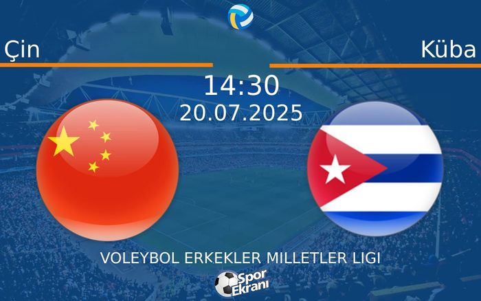 20 Temmuz 2025 Çin vs Küba maçı Hangi Kanalda Saat Kaçta Yayınlanacak? 20 Temmuz 2025 Çin vs Küba maçı Hangi Kanalda Saat Kaçta Yayınlanacak?