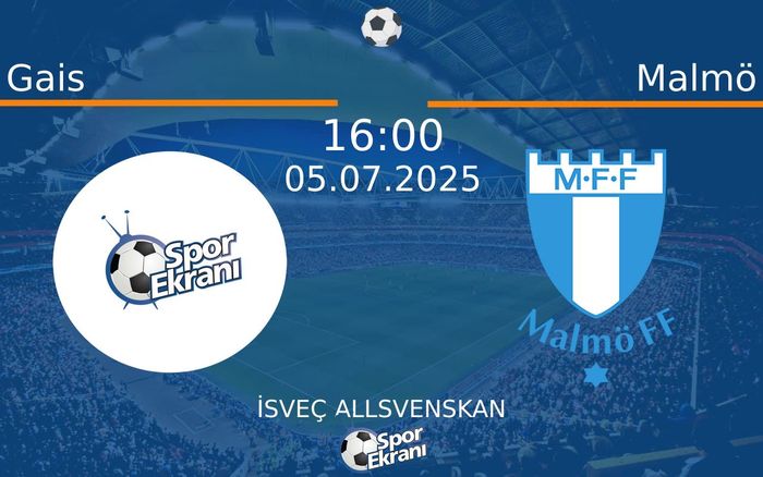 05 Temmuz 2025 Gais vs Malmö maçı Hangi Kanalda Saat Kaçta Yayınlanacak? 05 Temmuz 2025 Gais vs Malmö maçı Hangi Kanalda Saat Kaçta Yayınlanacak?