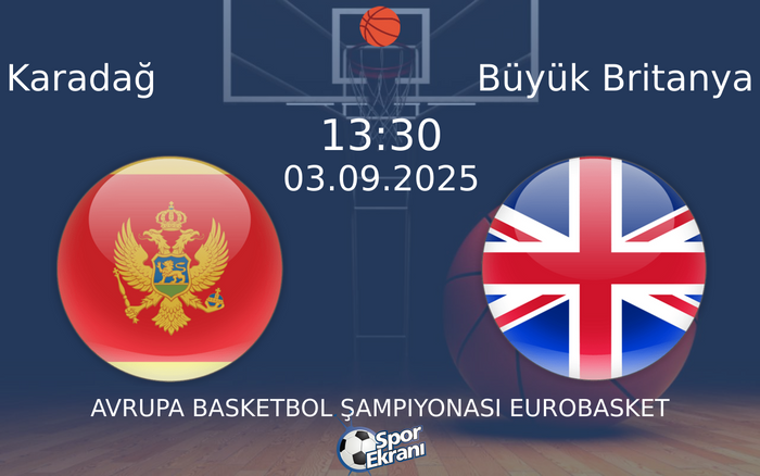 03 Eylül 2025 Karadağ vs Büyük Britanya maçı Hangi Kanalda Saat Kaçta Yayınlanacak?