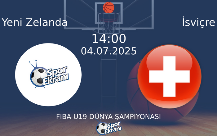 04 Temmuz 2025 Yeni Zelanda vs İsviçre maçı Hangi Kanalda Saat Kaçta Yayınlanacak? 04 Temmuz 2025 Yeni Zelanda vs İsviçre maçı Hangi Kanalda Saat Kaçta Yayınlanacak?