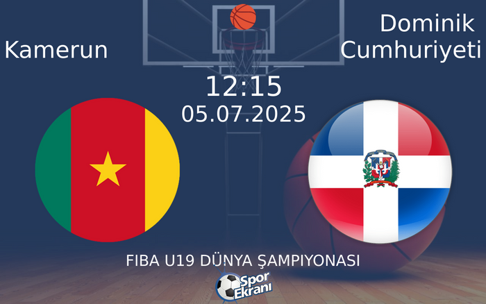 05 Temmuz 2025 Kamerun vs Dominik Cumhuriyeti maçı Hangi Kanalda Saat Kaçta Yayınlanacak? 05 Temmuz 2025 Kamerun vs Dominik Cumhuriyeti maçı Hangi Kanalda Saat Kaçta Yayınlanacak?